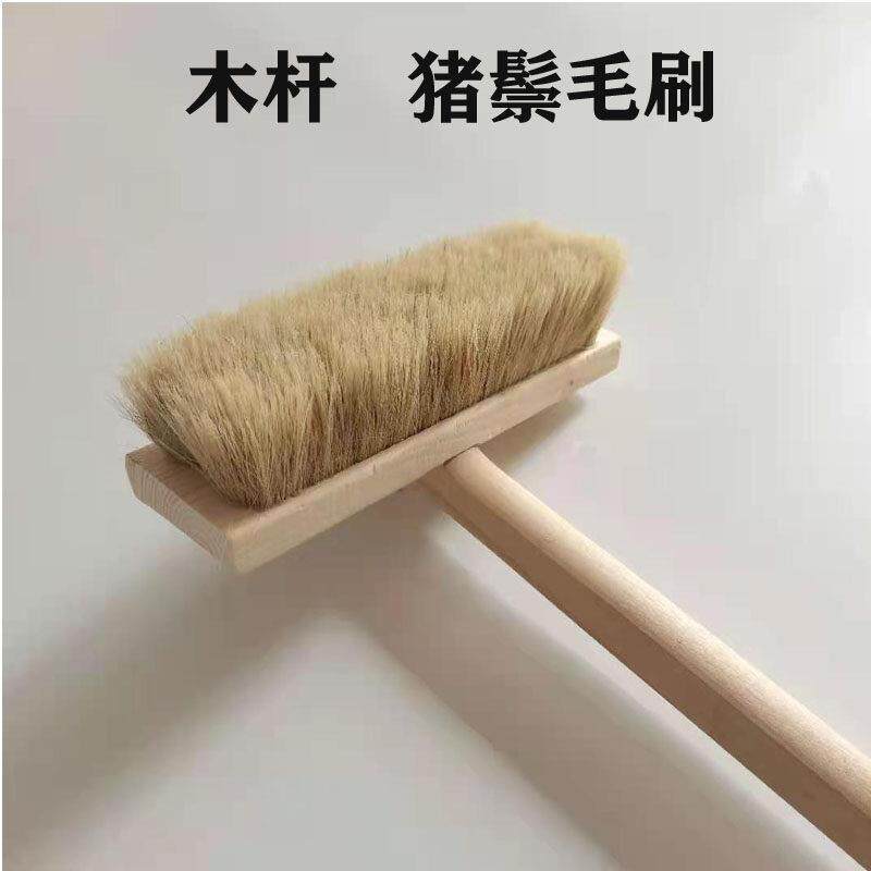 软毛除雪刷汽车除尘刷木杆猪鬃毛刷轮毂刷子洗车刷擦车长杆扫雪刷