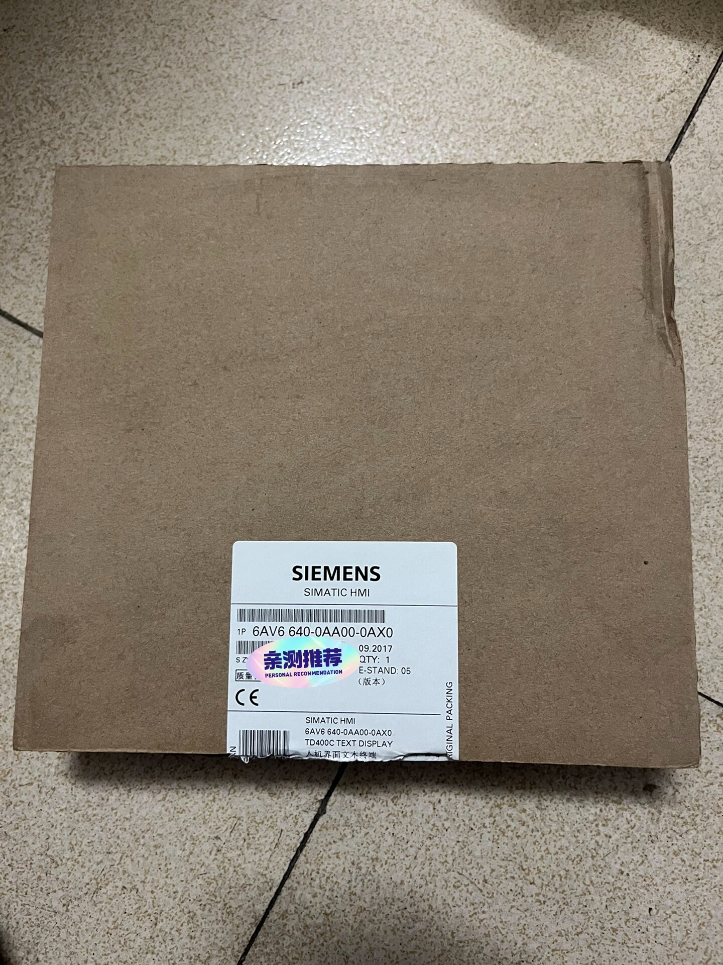 西门子640-0AA00全新仅拆封，数量3台。