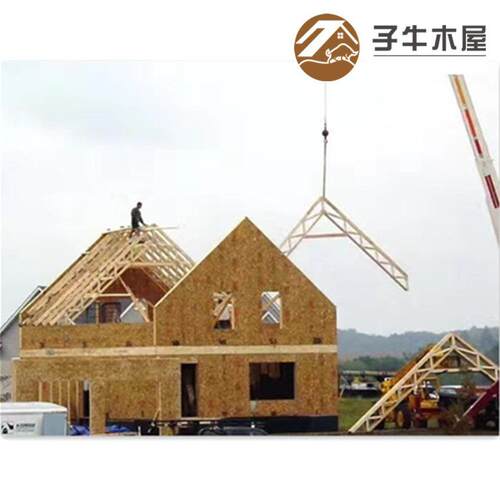 欧美风格装饰小木屋 露天公园成品自建活动板房 二层休闲茶室木别