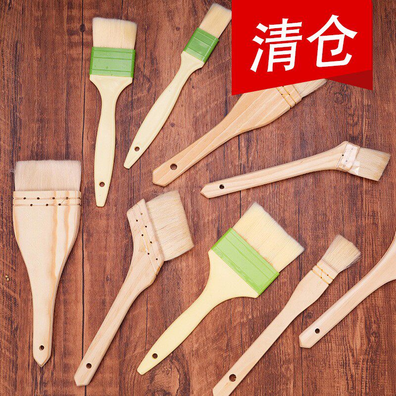 现货油刷烧烤刷子蛋液刷蛋糕面包刷2寸羊毛刷黄油刷软毛中号