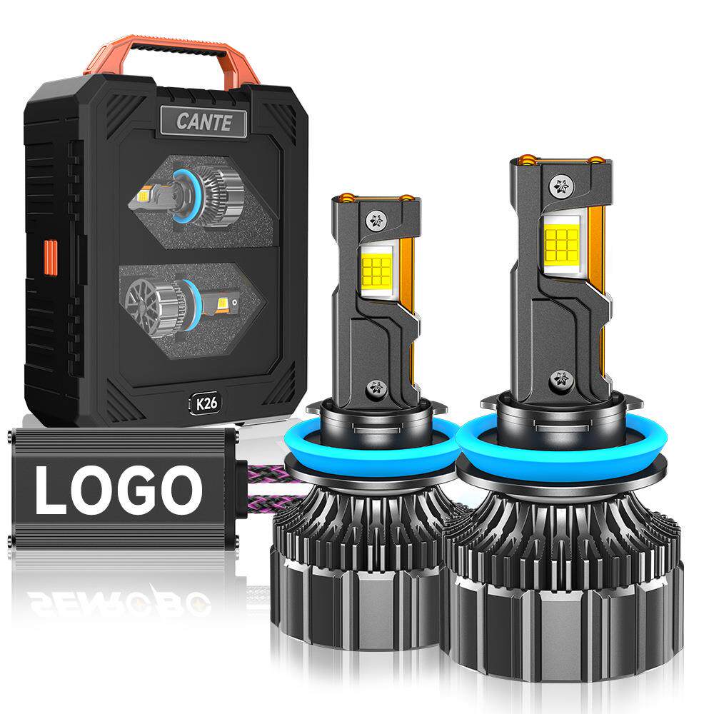 灿特K26大功率190W三铜管汽车led大灯H1 H4 H7 H