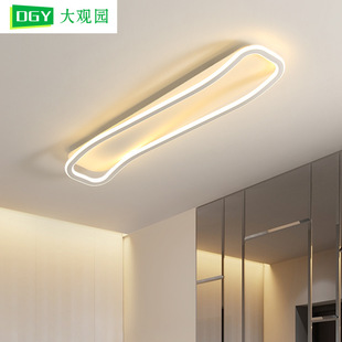 过道吸顶灯长条灯走廊阳台灯现代简约卧室衣帽间玄关灯书房灯L263