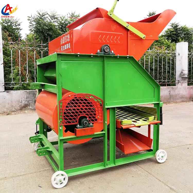 济宁40型花生0摘果机电机柴机可移动轮胎带IHX简易油支架花生摘果