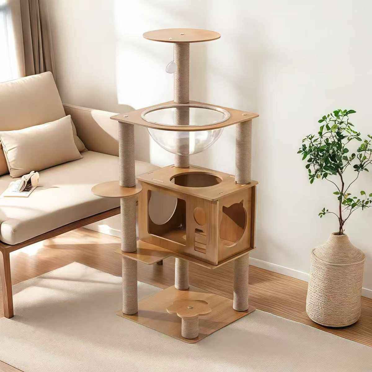 猫剑麻窝室内猫三太空舱攀爬简约占地架架猫不爬,宠物/宠物食品及用品,猫爬架,淘宝优惠券,粉丝福利购,淘宝优惠卷