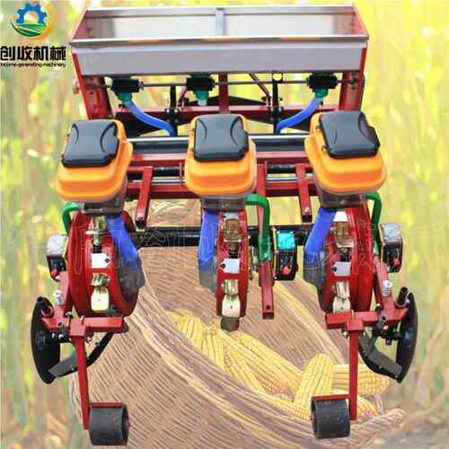 厂家直销多能2-4行谷物蔬功菜玉米大豆铺膜播施肥一种体可加机滴