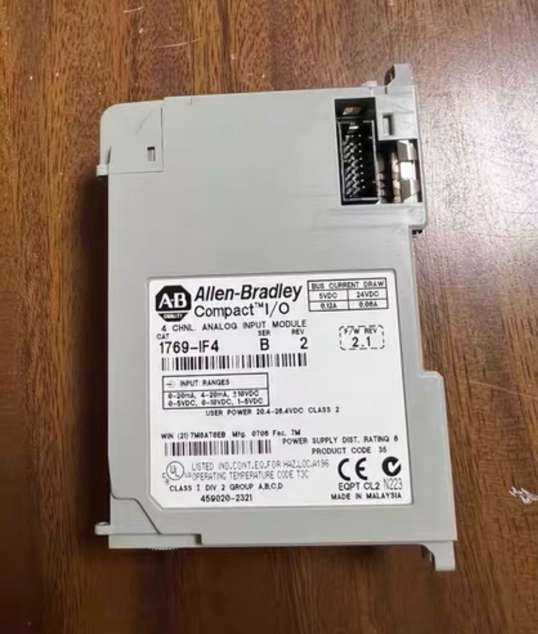 AB罗克韦尔模拟量输入模块1769-IF4