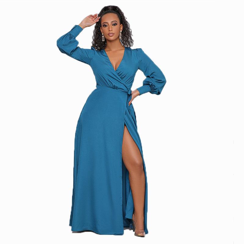 sleeve long dress Womens dress long French size Large dress
