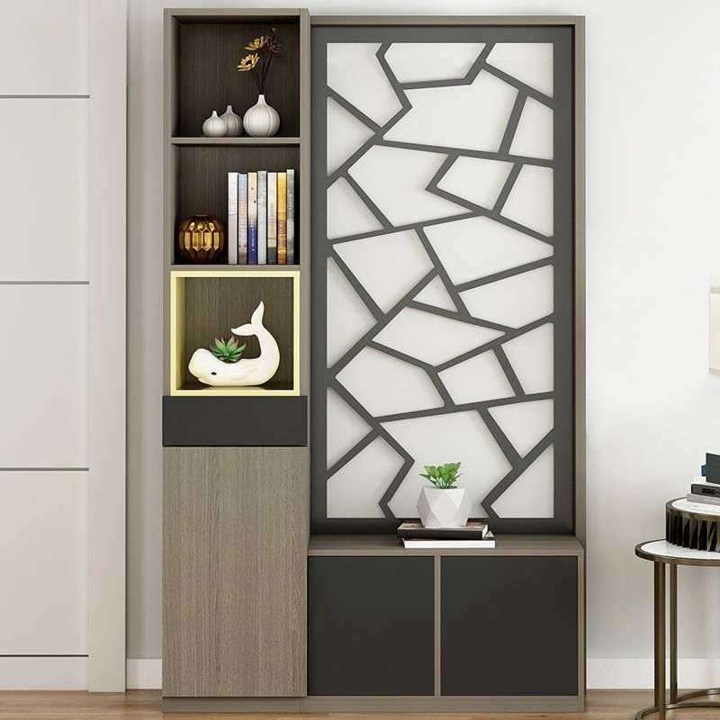 轻奢酒柜玄关柜鞋柜一体现代简约进门间厅柜子欧式客厅屏风隔断柜