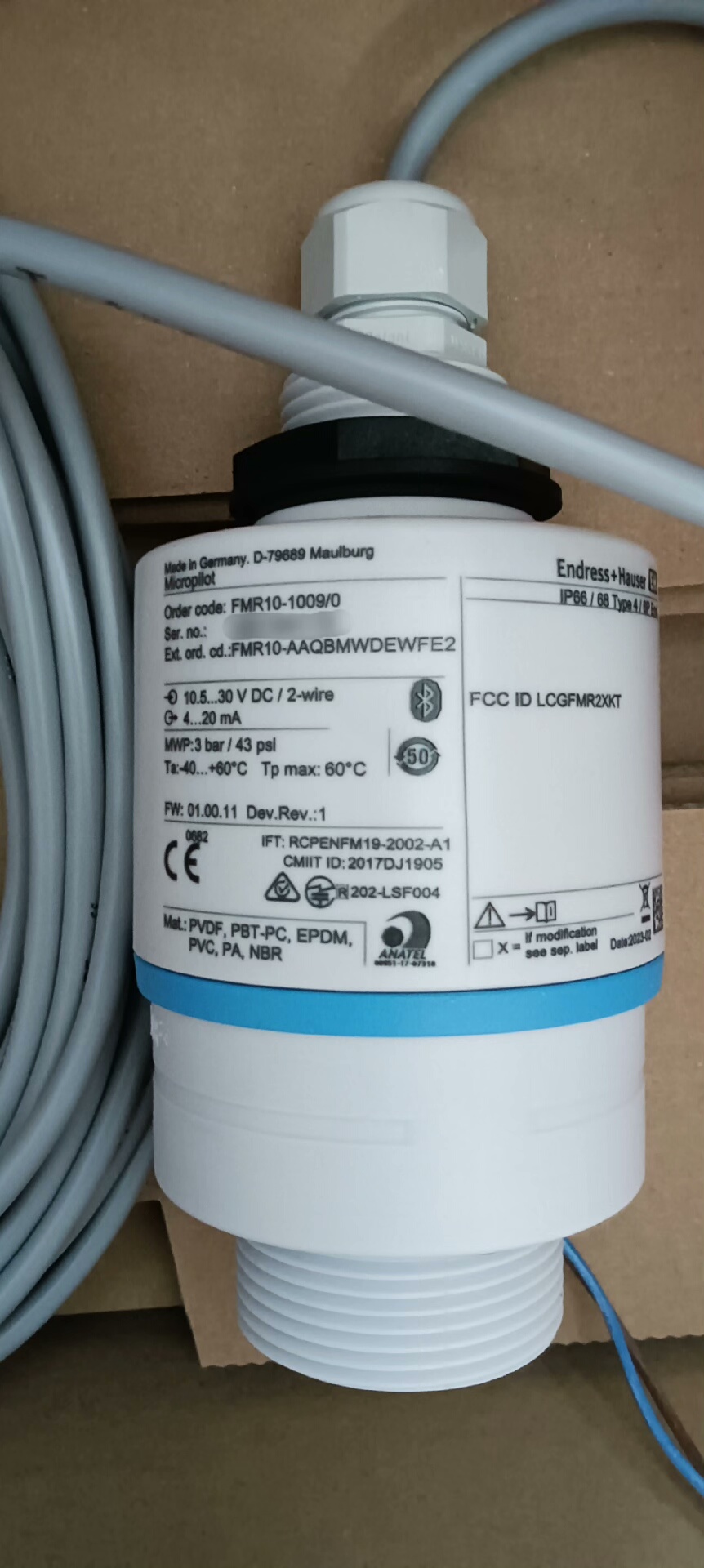 E+H雷达液位计 FMR10-AAQBMWDEWFE2(FM