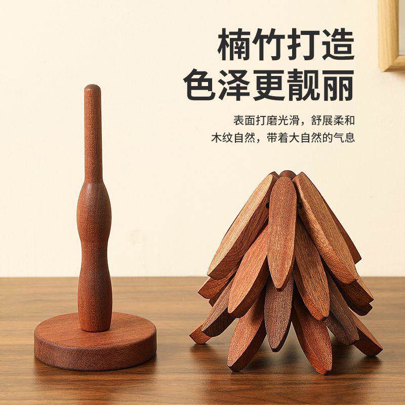 实木隔热垫餐垫防烫垫一棵树家用耐高温桌垫锅垫杯垫砂锅垫高级感