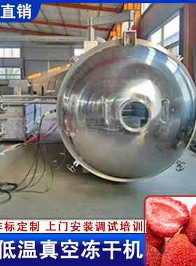 全自代动真空冻干草莓脆HFD350L备 果蔬空脆新一设FD低温真干燥机