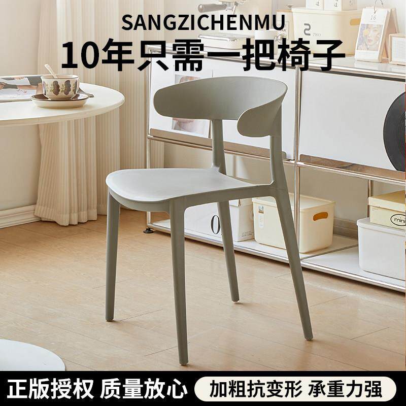 塑料椅子简约餐桌靠背饭厅凳子靠背椅家用商用北欧餐椅加厚餐桌椅