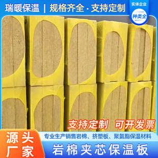 A级防火岩棉板吊顶幕墙内墙外墙幕墙干挂岩棉保温板憎水岩棉板