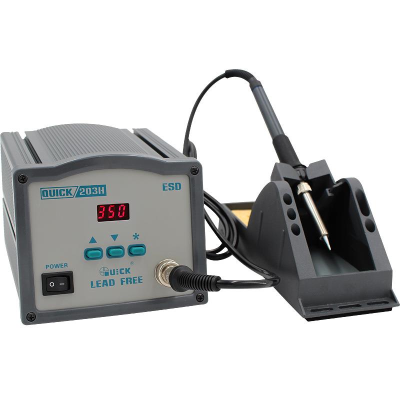 QUICK快克203H205数显高频电焊台90W大功率150W205H恒温烙铁