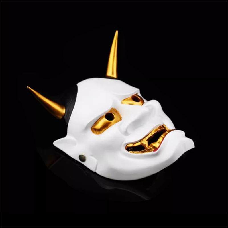 白鬼院凛凛蝶鬼头般若面具收藏版装饰布置挂件树脂魔王脸谱面罩红