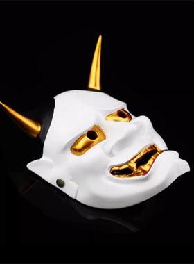 白鬼院凛凛蝶鬼头般若面具收藏版装饰布置挂件树脂魔王脸谱面罩红
