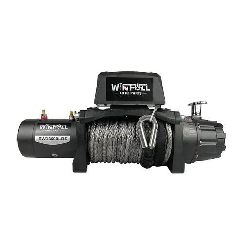 13500磅尼龙绳绞盘越野自救电绞盘牵引葫芦12V24V直流电动绞盘