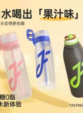 香味杯Joyfit玩味水瓶男女大容量手提吸管水杯吨吨桶带脆香环杯
