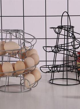 Metal Spiral Egg Holder Shelter Rack Egg Organiser Shelf Kit