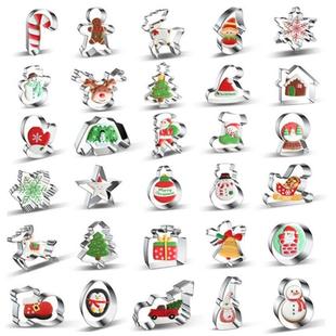 圣诞饼干模具1个姜饼人 雪花Sa 圣诞树