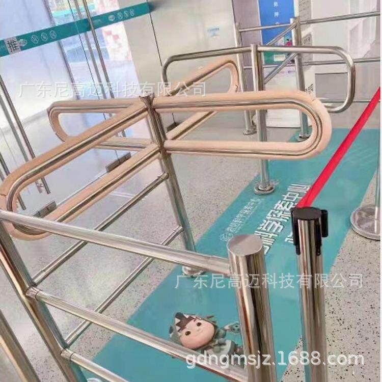 简易单向通过装置门 导流栅栏杆旋转人行道闸机 医院超市闸口转闸