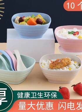 比普通一次性碗筷食品级加厚可降解酒席聚会家用四件套野餐餐具勺