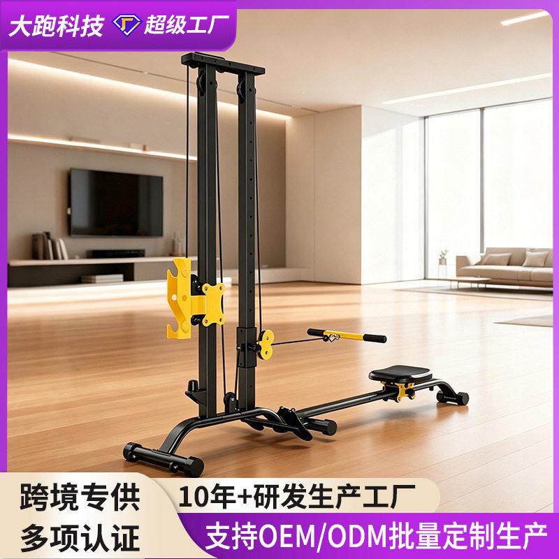 拉架健身器材锻炼燃脂运动哑铃多功能一体综合训练器回拉划船机