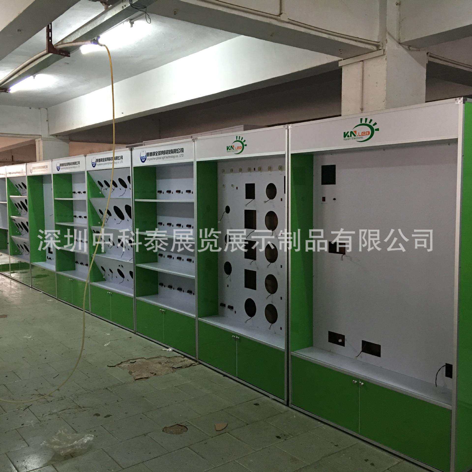 LED户外室内通用照明产品展示柜,LED灯具展示柜制作