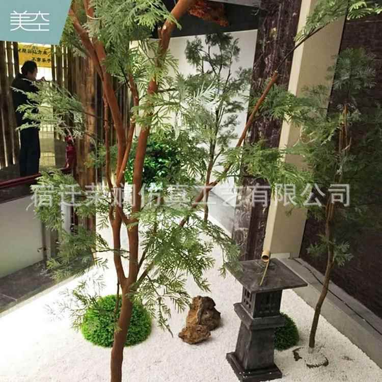 仿真树家客居装饰店假树厅摆设盆景铺商场柏装饰道具RL11树枝仿真