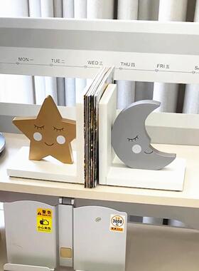 卡通书挡摆件客厅电视柜儿童房样板房家居装饰品卧室书房桌面书立