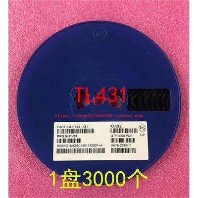TL431S2OT-3可调稳压MPO基准源三极管K电流1盘3=16大0元