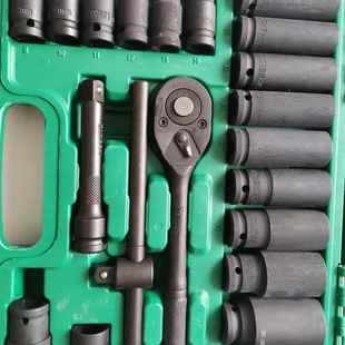 小风炮专用加长套筒套装 2大飞口 8cm气动套筒组套8—32全套套头1