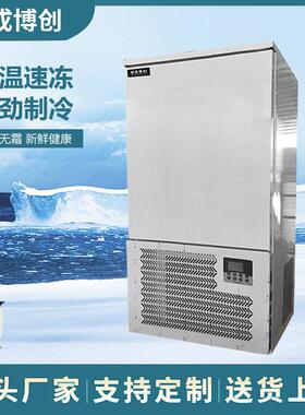 厨房冷冻柜商用急冻冰柜低温小型速冻柜海鲜包子铜管插盘风冷冰柜