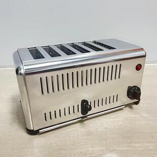 六片多士炉商用自助早餐方包机四片烤面包机全自动吐司机烘面包片