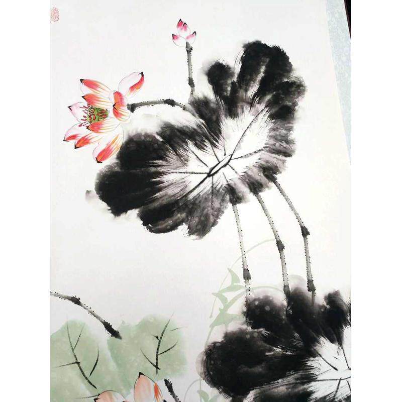古玩全新厂家批发鱼字画客厅图山水装饰连年有画中堂家居人物卧室