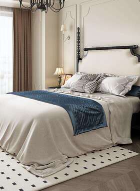 法式复古实qx木端床家用式主卧人储物床美式新中轻奢高双别墅民宿