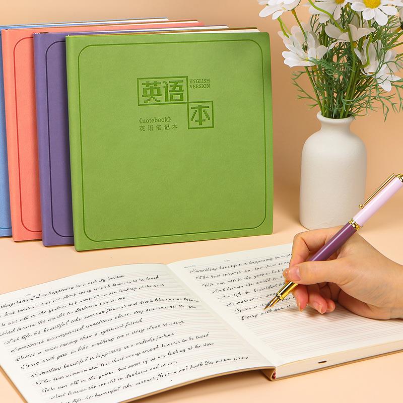 方形英语本笔记本四级单词本考研计划课堂学习笔记备单词本拼音本
