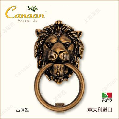型拉Caaan迦SDT南原装意大n利进口欧式古典铜手敲门器45250号