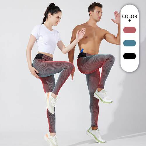 Yoga pants for exercise and fitness, double-layer moisture