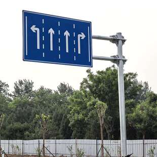 大型型交通标志杆道路指牌高速公路T型L865型F标立志牌示杆新国标