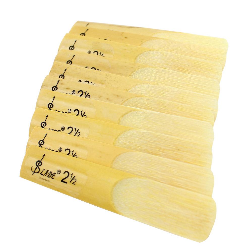 新款直销降B调单簧管黑管芦苇哨片2.5号2号3号10片装透明盒单簧管