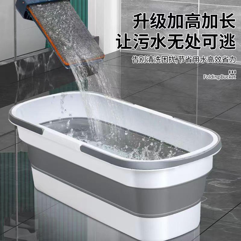 硅胶拖把桶家用折叠桶户外水桶洗车桶长方形拖布桶户外折叠水桶