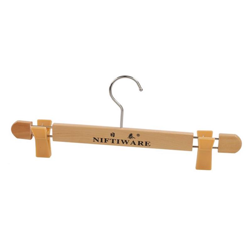 日泰实木木制裤架无痕裤夹木质群夹家用衣架无痕夹子裤夹王之