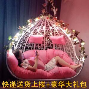 吊椅秋千吊篮藤椅阳台室内摇椅成人家用庭院懒人鸟巢双人户外吊床