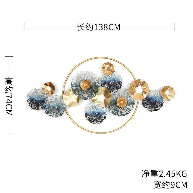 壁挂饰客厅墙壁长太阳花简约金属铁艺壁饰沙立体墙饰发饰背景装饰