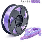 拓森3D打印耗材1kgPLA透明彩虹渐变闪耀变色透明PLA耗材梦幻水晶