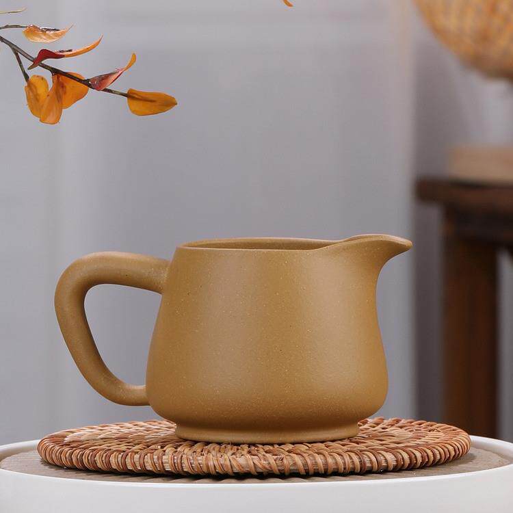 宜兴原矿手工紫泥紫砂茶壶分茶器茶具杯子段泥公道杯大容量杯子