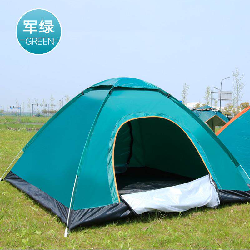 自动帐篷户外野营折叠全自动3-4人沙滩简易速开双人防晒隔热