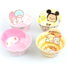 韩国密胺碗防摔日式塑料卡通可爱创意儿童米饭碗汤碗仿陶瓷