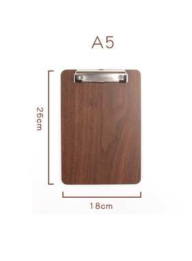 加厚A4木板夹A5木文件夹板塑料2K书写记事板夹办公用品点菜夹透明